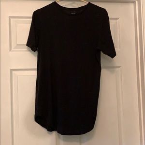 NWOT PacSun Men’s Basic Black Scallop Tee